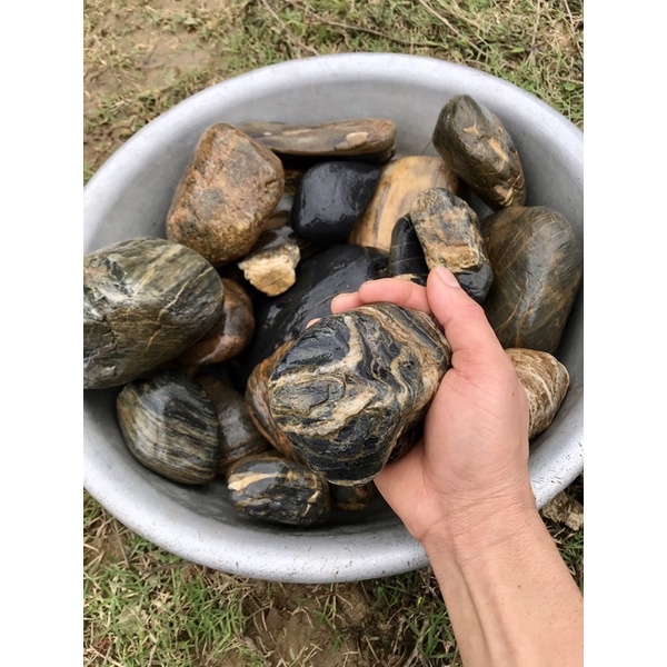 1kg Đá Cuội Vân Mây