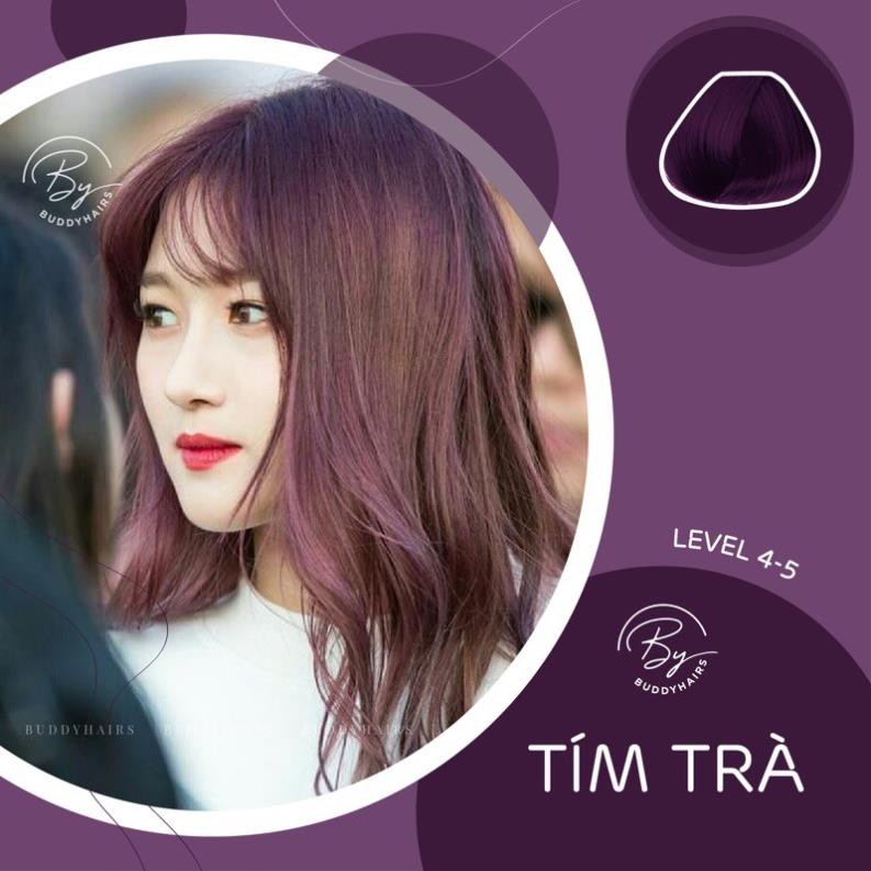 Thuốc nhuộm tóc Tím trà Buddyhairs