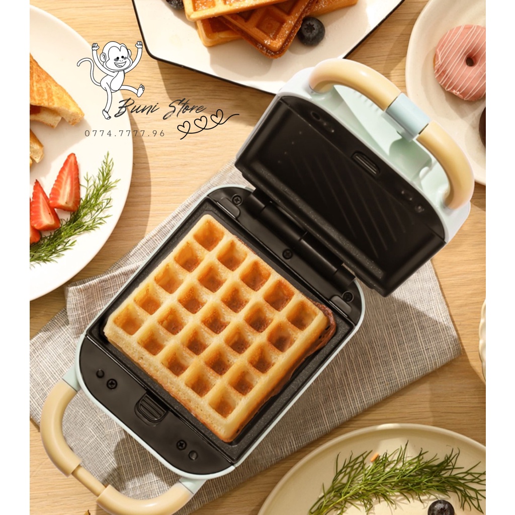 Máy Làm Bánh Mỳ Sandwich, Waffle YIDPU Mini Đa Năng Vô Cùng Tiện Lợi Hấp Dẫn Thỏa Sức Sáng Tạo