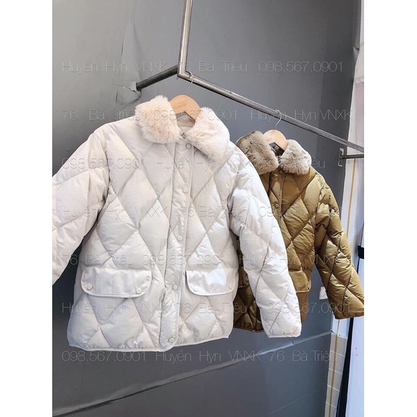 Áo phao trám cổ lông | BigBuy360 - bigbuy360.vn