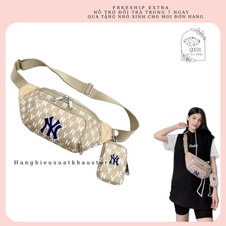 Túi bao tử mlb monogram waist bag beige
