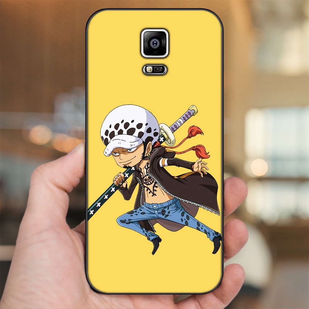 Ốp lưng Samsung Note 4 viền đen in hình Law One Piece