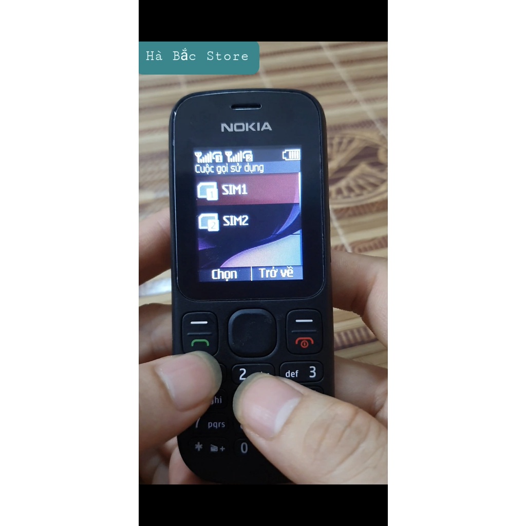 Điện Thoại Nokia 101, Nokia 105 - Máy 2 Sim 2 Sóng Máy Zin Đủ Phụ Kiện Pin Sạc