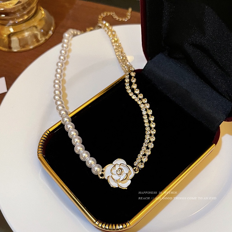 Vòng cổ choker YeYi đính hạt ngọc trai sang trọng dành cho nữ