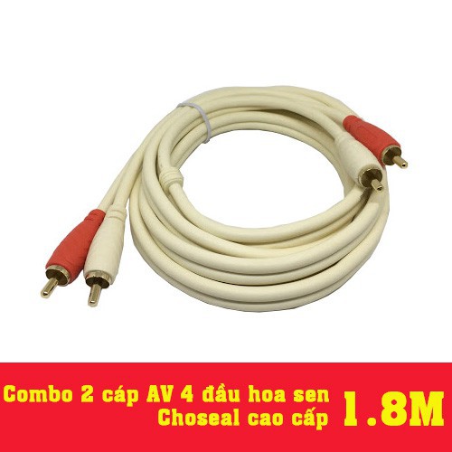 Dây choseal 2 đầu ra 2 hoa sen dài 1.8M