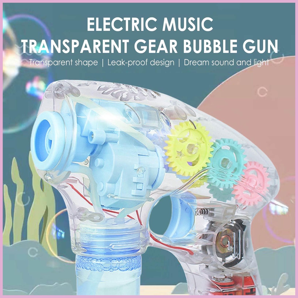 Máy Thổi Bong Bóng Xà Phòng Có Đèn LED Và Nhạc Cho Bé