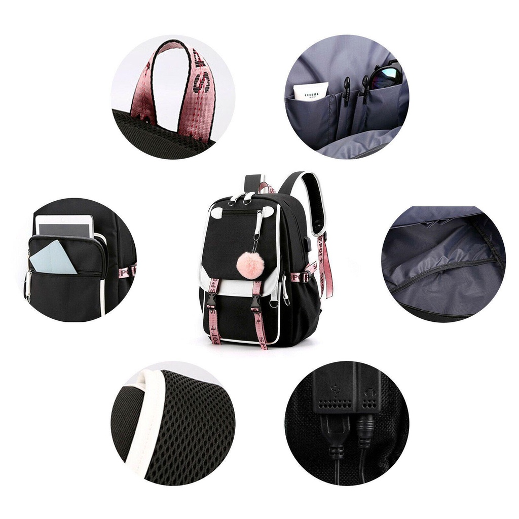 Ba Lô Học Sinh Thời Trang Hàn Cho Nữ