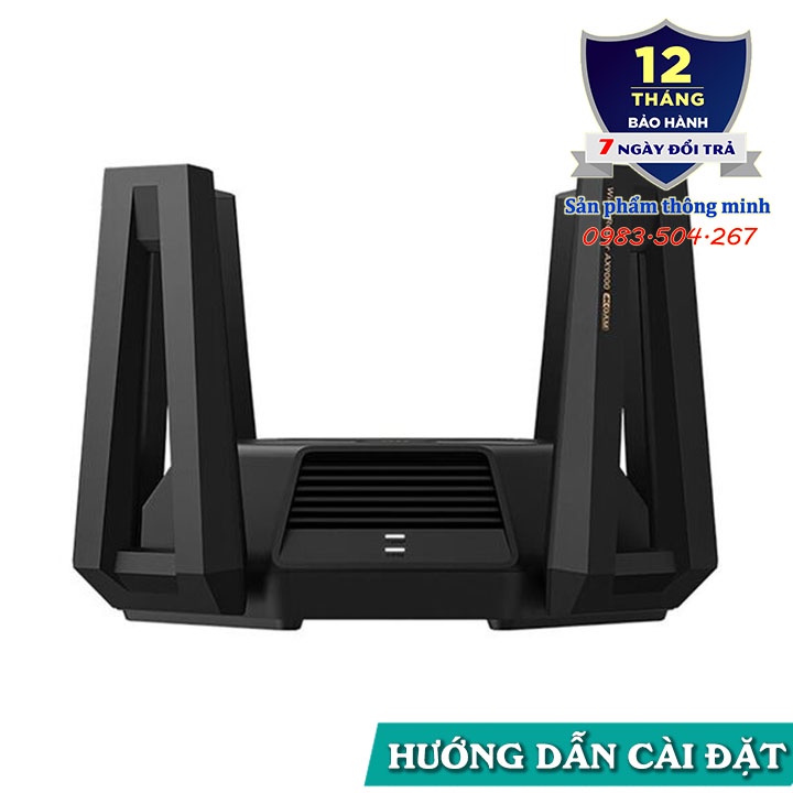 Bộ phát Wifi Router Xiaomi AX9000 AIoT - Wifi 6E nhanh nhất hiện nay - Mesh - 12 anten - 3 băng tần - 1000 thiết bị