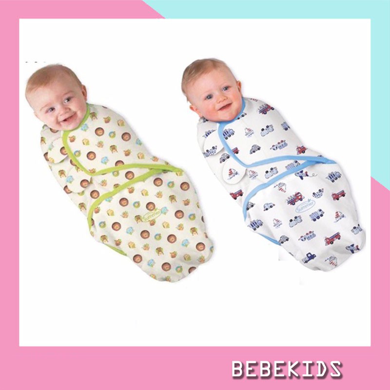 ủ  kén cotton SwaddleMe - Chăn ủ sơ sinh chống giật mình hàng cao cấp, ủ kén cho bé sơ sinh