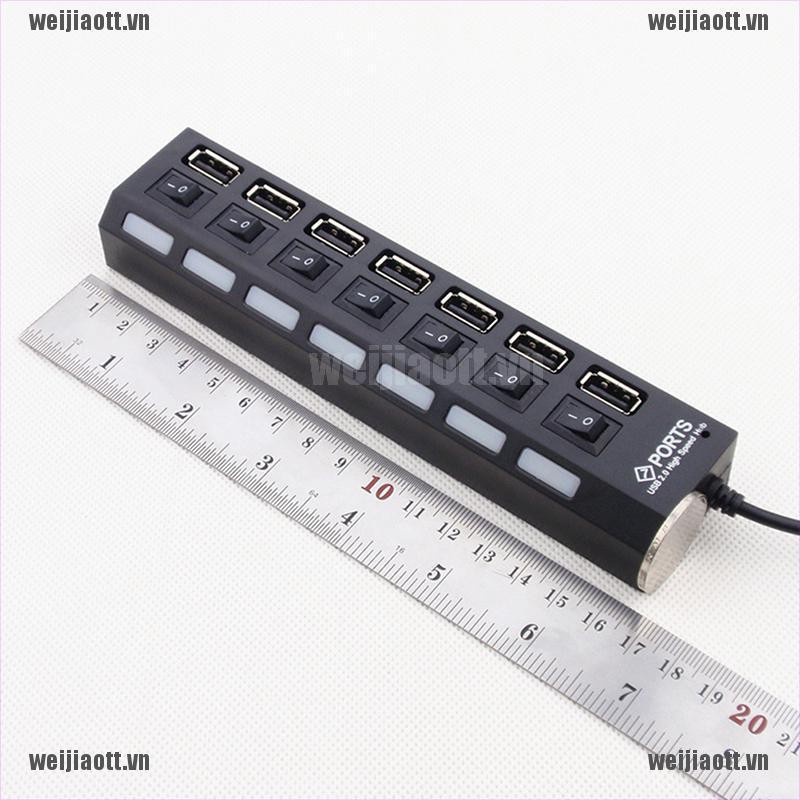 Bộ chia 7 cổng USB 2.0 dành cho máy tính/laptop/Mac Vnao