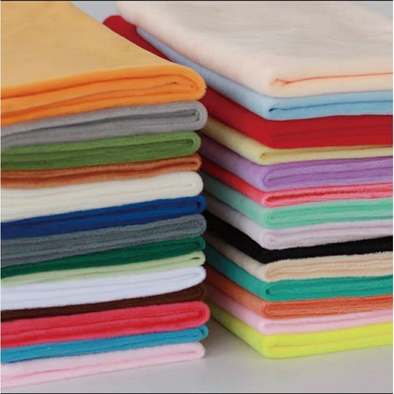 💛 Set 10 miếng vải lông khổ 15x15cm may tóc doll Kpop 🧡