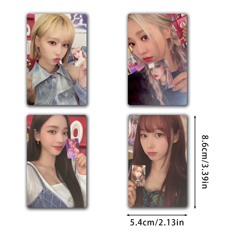 Set 4 Tấm Thẻ Ảnh Lomo Các Thành Viên Nhóm Nhạc Kpop Aespa