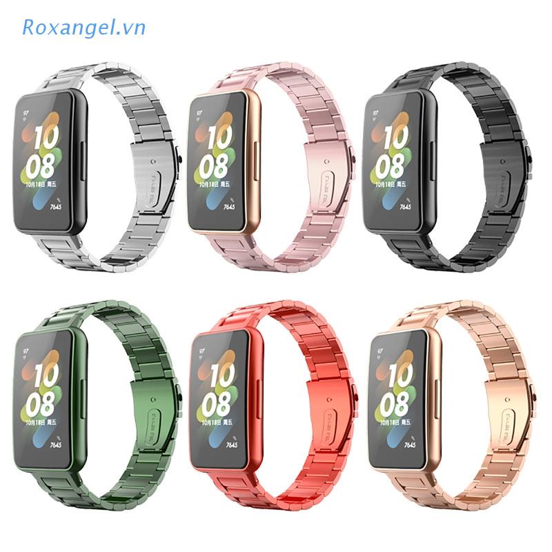 Dây Đeo Thay Thế Chất Liệu Kim Loại Thời Trang Cho Đồng Hồ Thông Minh Huawei Band 7