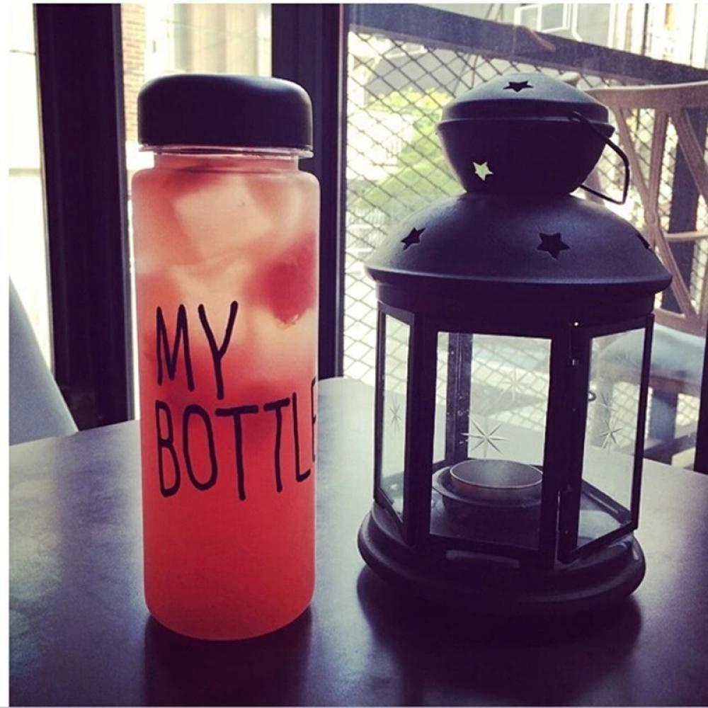 YIYU Bình Nước Thể Thao TYLER1 My bottle Kiểu Hàn Quốc Có Nắp Đậy Chống Tràn