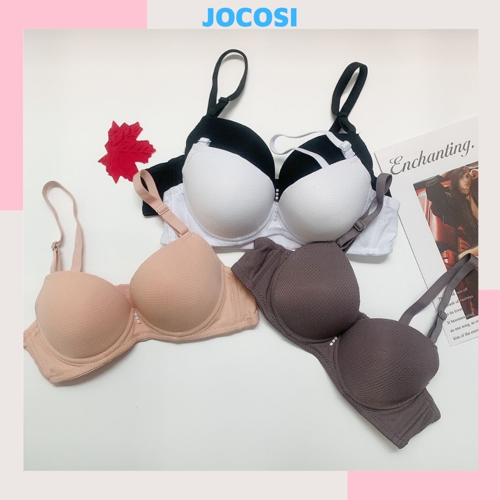 Áo ngực nữ có gọng, áo lót không dây đệm bàn tay nâng ngực gợi cảm JOCOSI A031