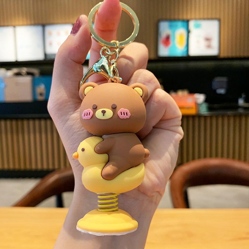 Móc khóa silicon thiết kế kiểu chú chó Shiba Inu đáng yêu