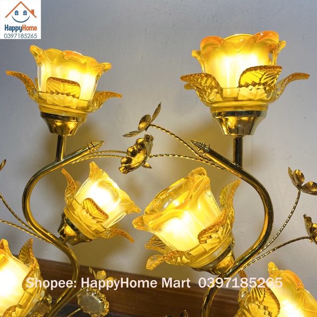 ĐÈN THỜ HOA Ly 50cm -