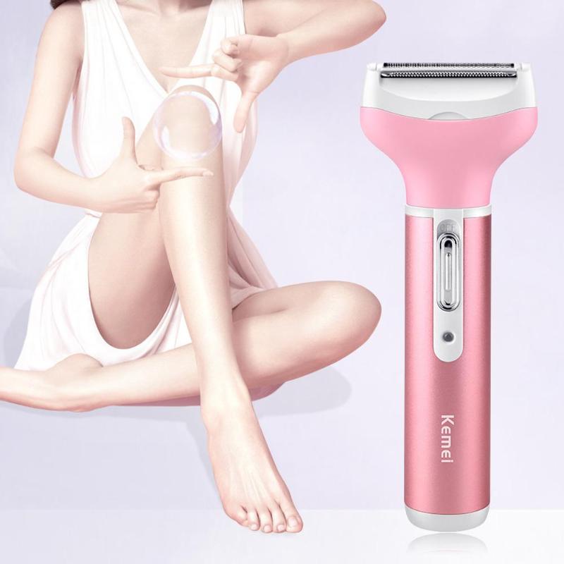 Máy Cạo Lông Toàn Thân 4 in 1 Kèm Đầu Tỉa Mày Kemei KM 6637