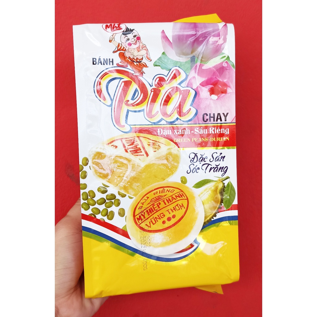 Bánh Pía Đậu Xanh Sầu Riêng Mỹ Hiệp Thành (Không Trứng)