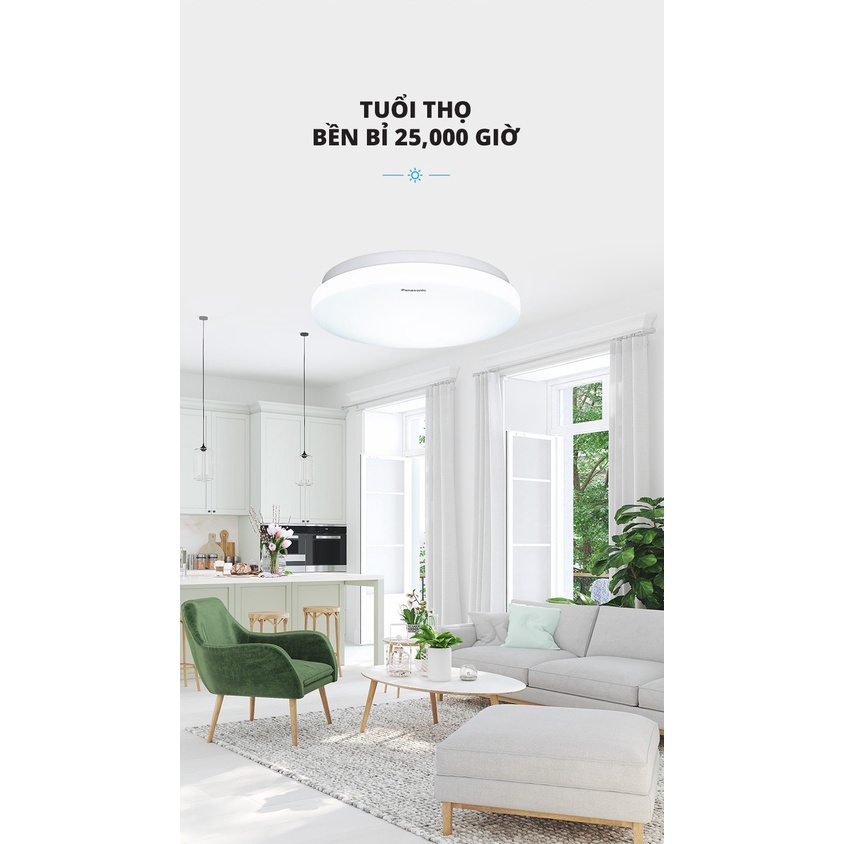 Đèn ốp trần nổi Panasonic Simple Ceiling 1G Loại đổi màu Công suất