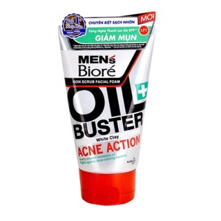 Sữa Rửa Mặt Biore Sạch Nhờn Giảm Mụn Cho Nam 100g