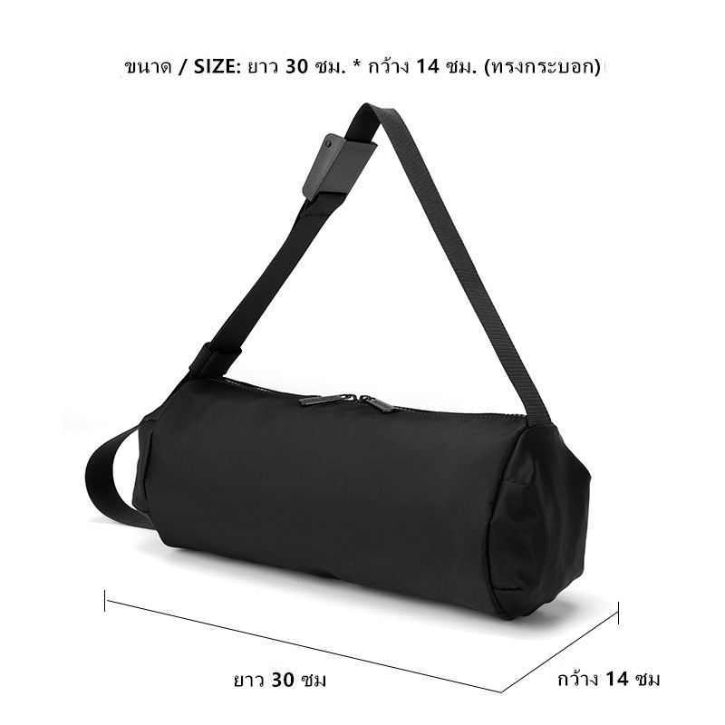 Túi đeo chéo dáng tròn chống thấm nước thiết kế mới thời trang theo phong cách hip hop dành cho nam