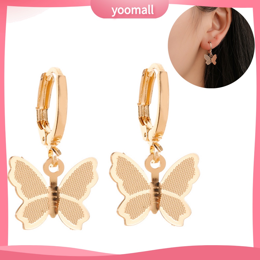 BUTTERFLY Khuyên Tai Nữ Hình Bướm Thời Trang