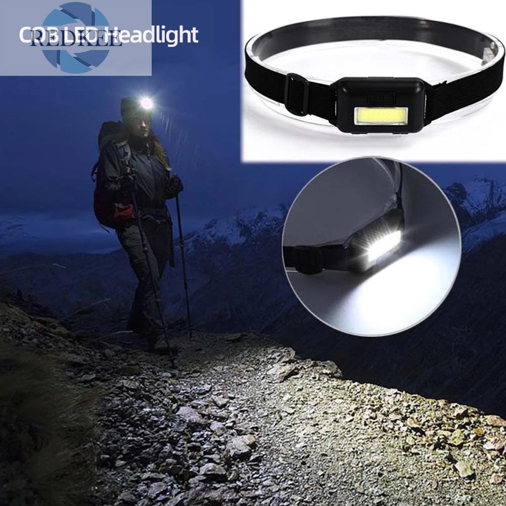 Đèn Pin Đeo Đầu Mini Siêu Sáng, 3 Chế Độ Sáng