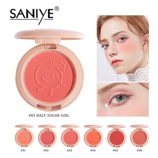 Bảng Phấn Má Hồng SANIYE E0150 6 Màu Tùy Chọn Tự Nhiên 5.5g