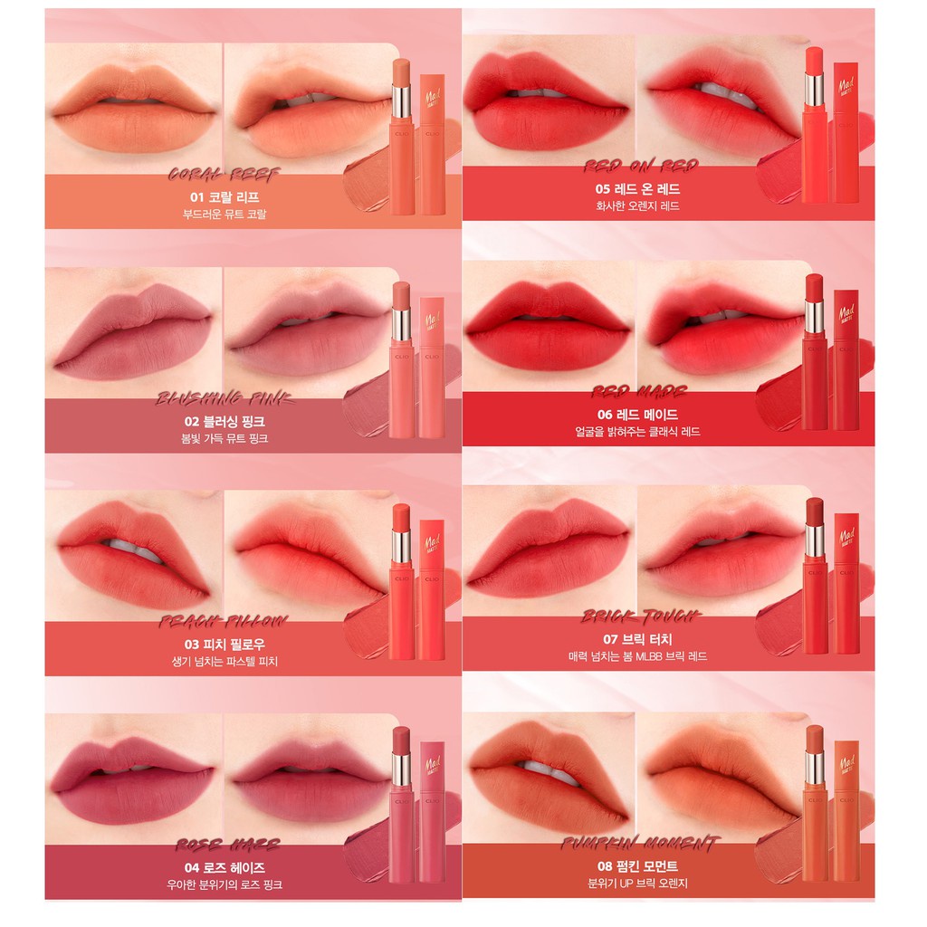 Son thỏi CLIO mad matte