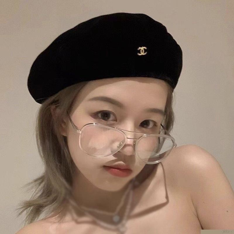 Mũ beret màu trơn phong cách Hàn Quốc cổ điển thời trang cho nữ