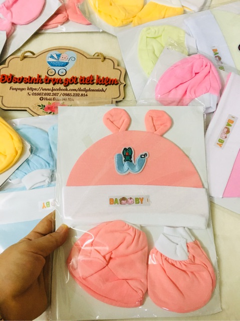 SET MŨ BAO TAY CHÂN TRẺ SƠ SINH