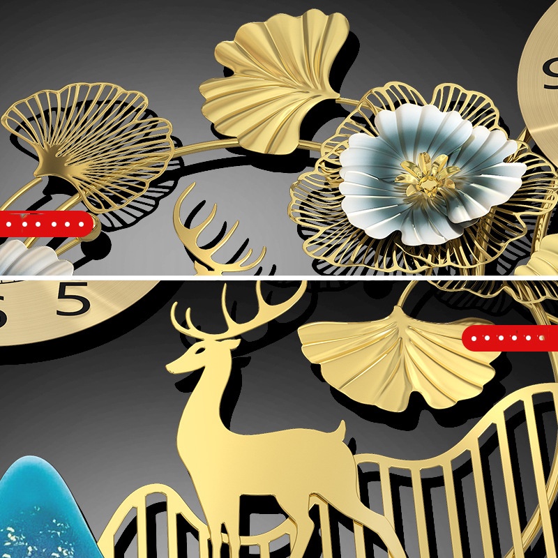 Đồ Nội Thất Đồng Hồ Treo Tường, Đồng Hồ Trang Trí Decor Vòng Mã 2938