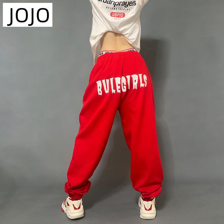 Quần Dài Hip-hop Ống Rộng Màu Trắng In Họa Tiết Phong Cách Hip hop Âu Mỹ Mới Cho Nữ