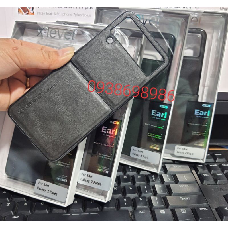 Ốp lưng X Level da cho samsung galaxy Z FLIP 3 , FLIP 4 , FOLD 4 , Fold 3 , fold 2 siêu bảo vệ