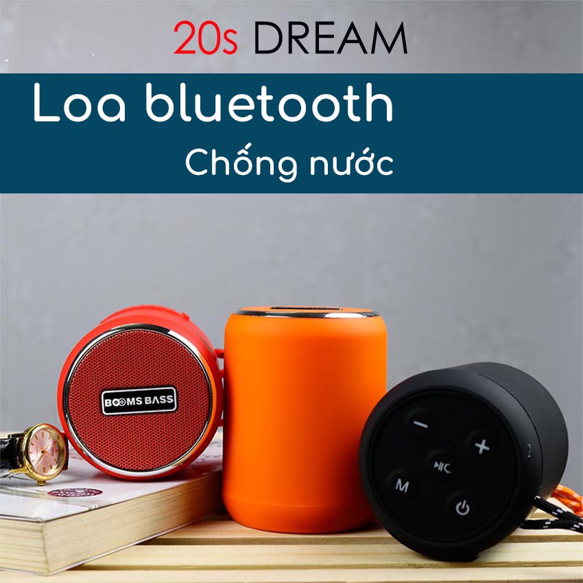 Loa bluetooth mini không dây blutooth Boom Bass chống nước - Hỗ trợ thẻ nhớ USB Audio