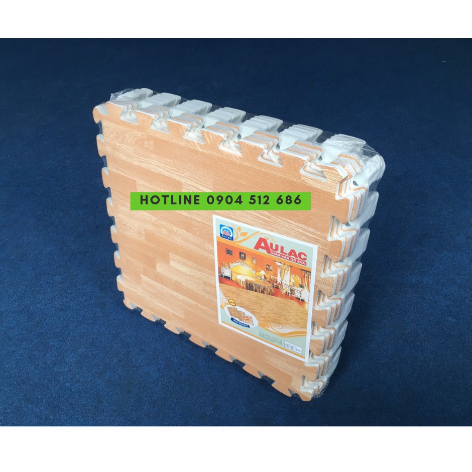 Thảm xốp vân gỗ Âu Lạc 42x42cm màu sáng/ 1 tấm 42x42cm dày 9-10mm
