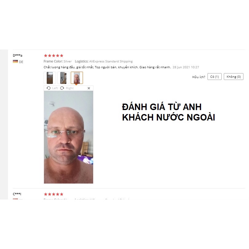 Gọng kính TITANIUM JAPAN bạc sáng cao cấp bảo hành 1-1