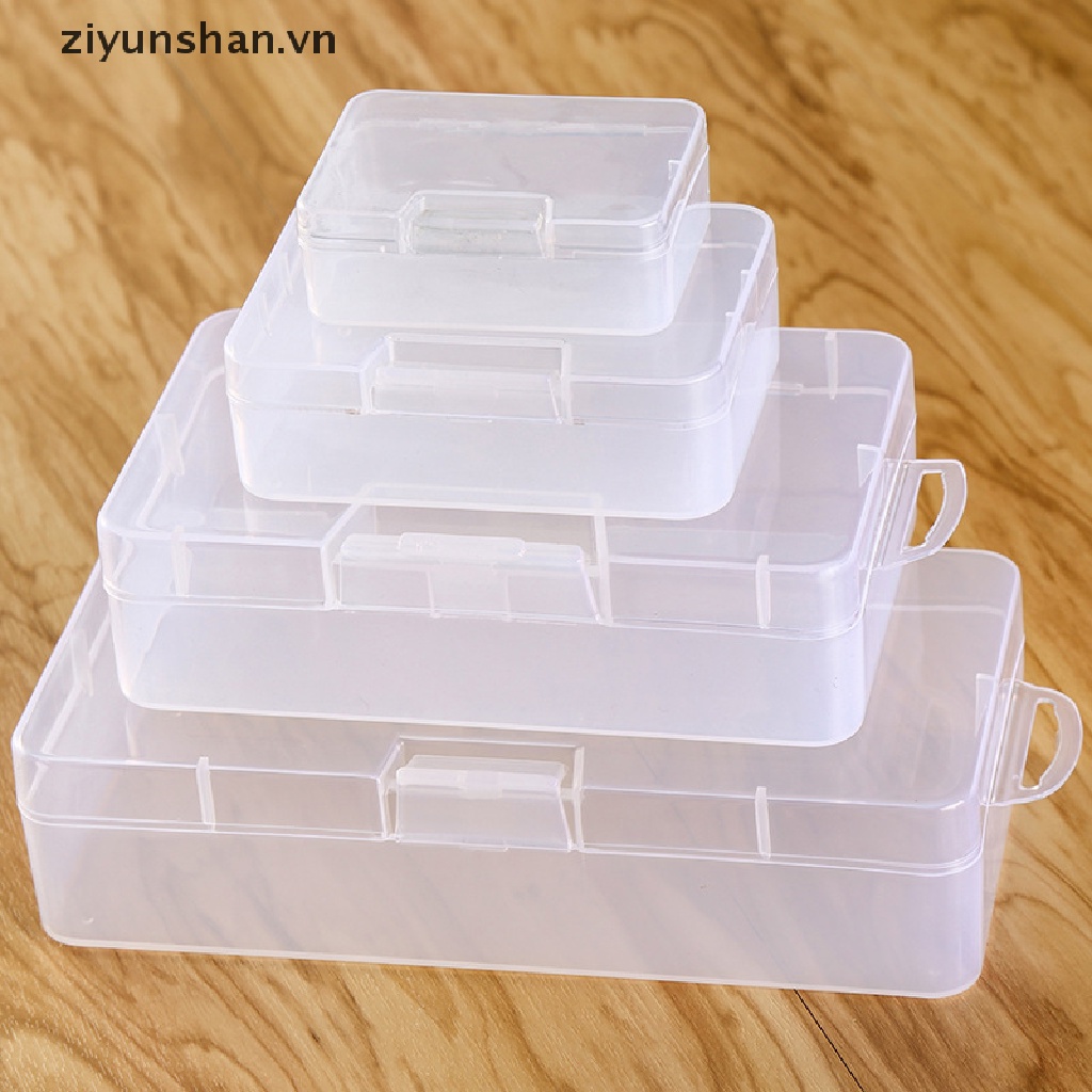 Hộp Nhựa PP Mini Trong Suốt Có Nắp Đậy Đựng Đồ Dùng Tiện Lợi