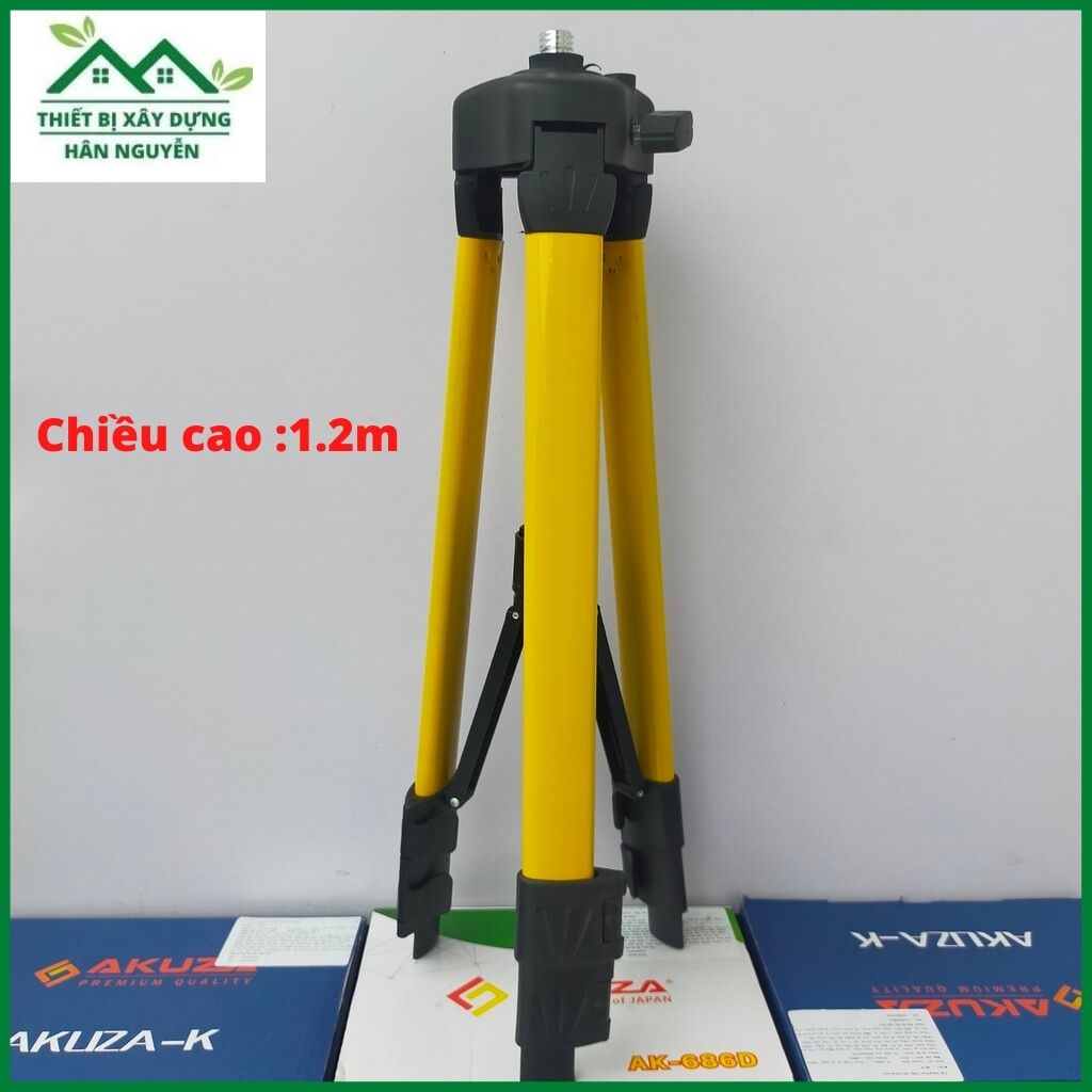 Chân máy cân bằng laser Akuza,bắn cốt,cân mực laze cao 1.2m