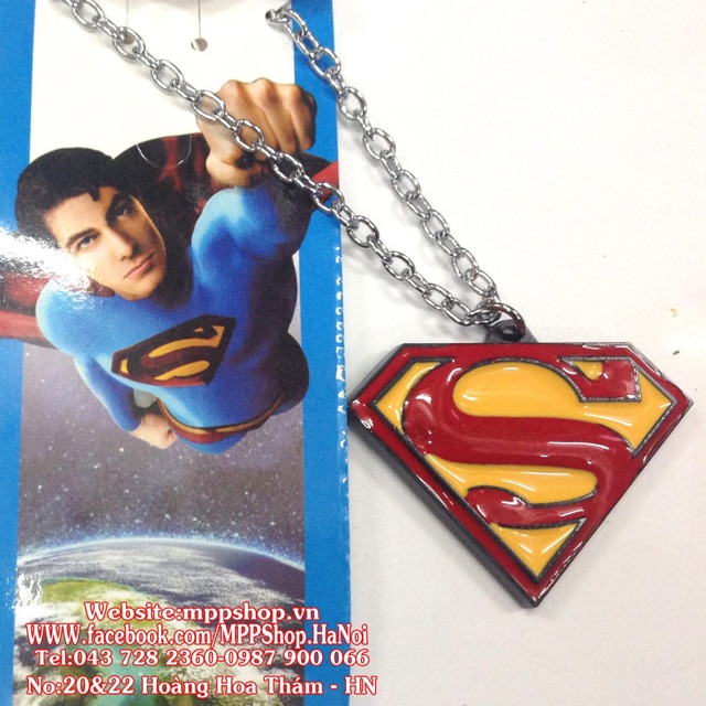 Vòng cổ dây chuyền siêu nhân SUPERME
