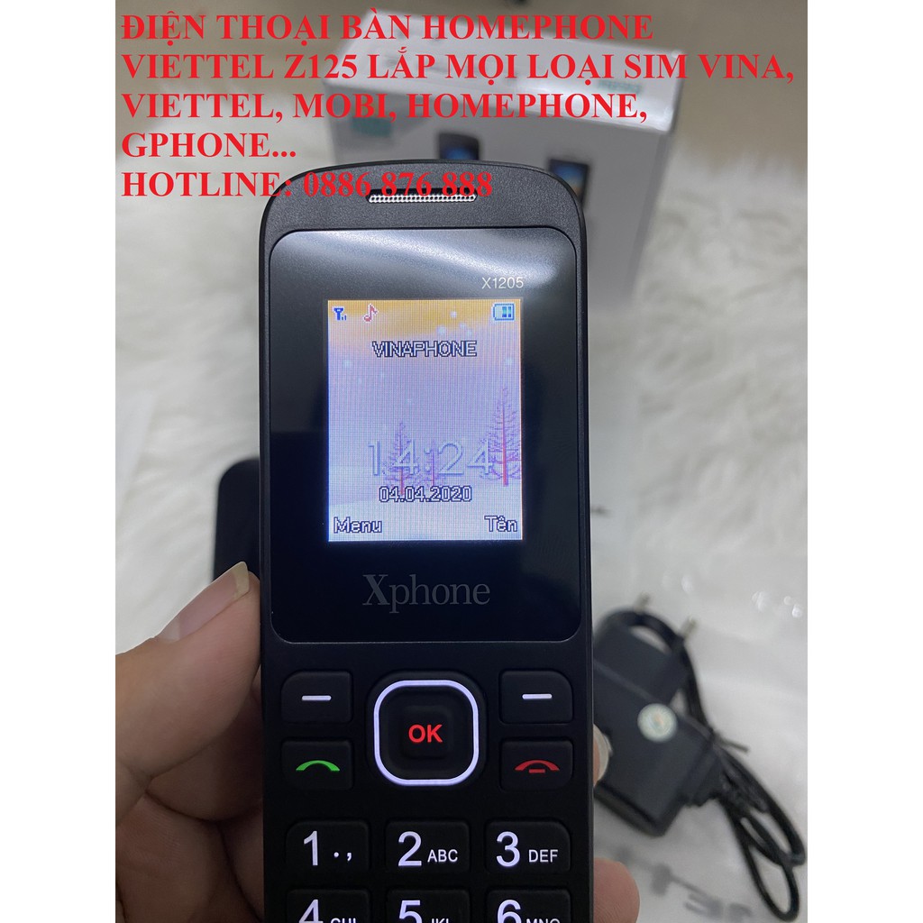 HomePhone X1205 ❤️ Điện Thoại Bàn Cầm Tay HomePhone Viettel Lắp Mọi Loại Sim | BigBuy360 - bigbuy360.vn