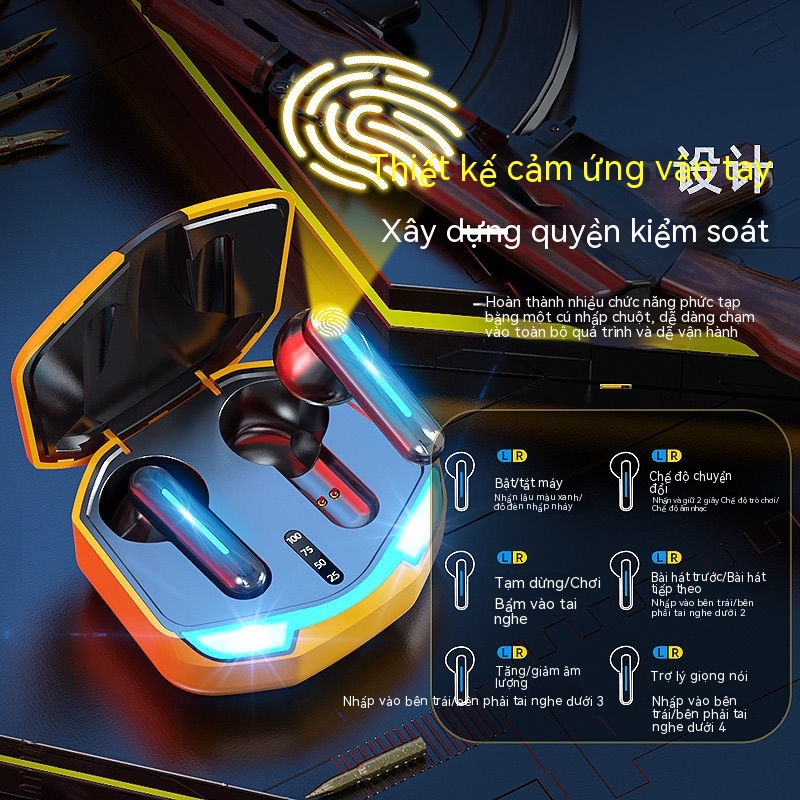 Tai nghe Bumblebee, Tai nghe biến hình, Tai nghe chơi game có độ trễ thấp Bluetooth!