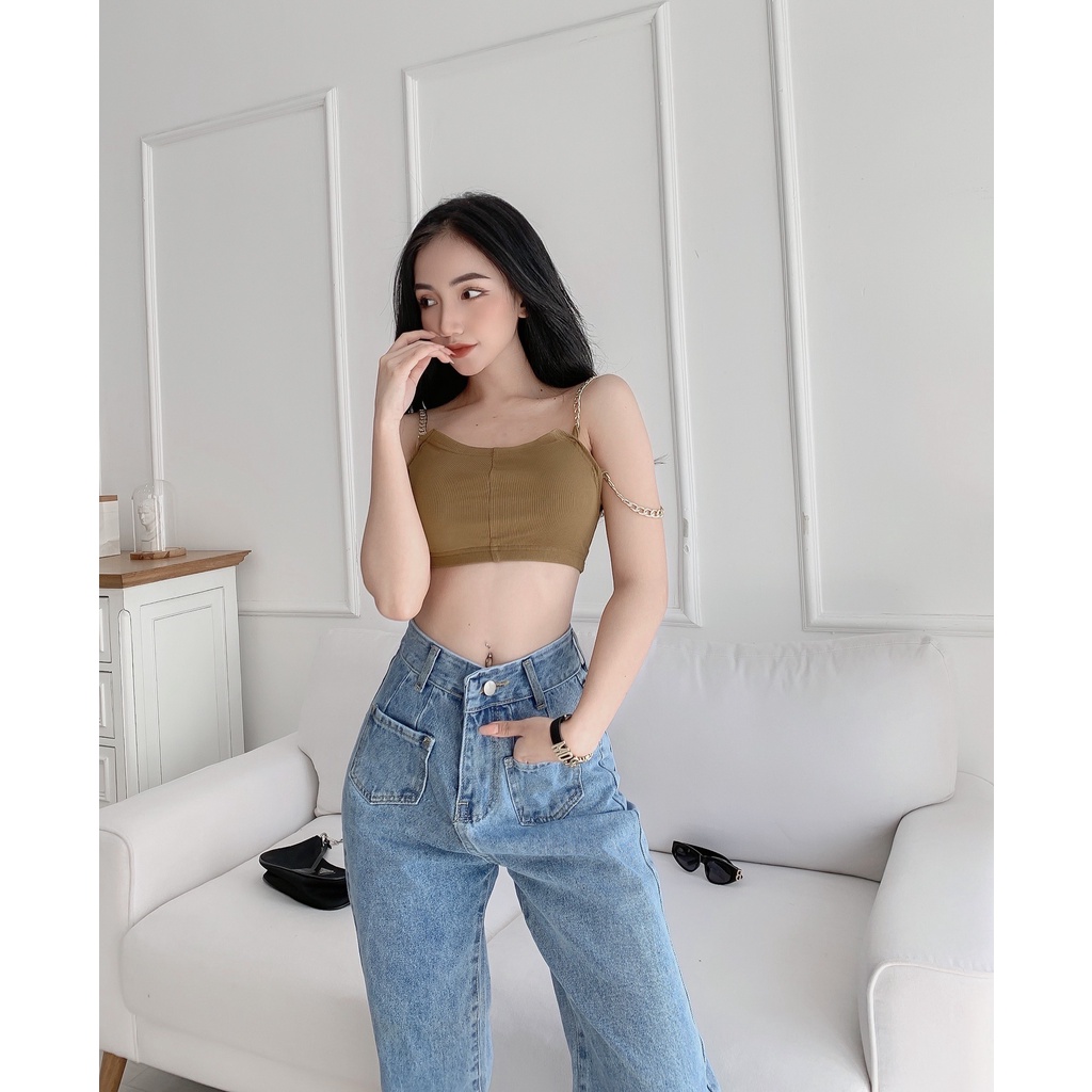 (HÀNG MỚI) !! Crop Ống Dây Xích Yoona 3162 | BigBuy360 - bigbuy360.vn