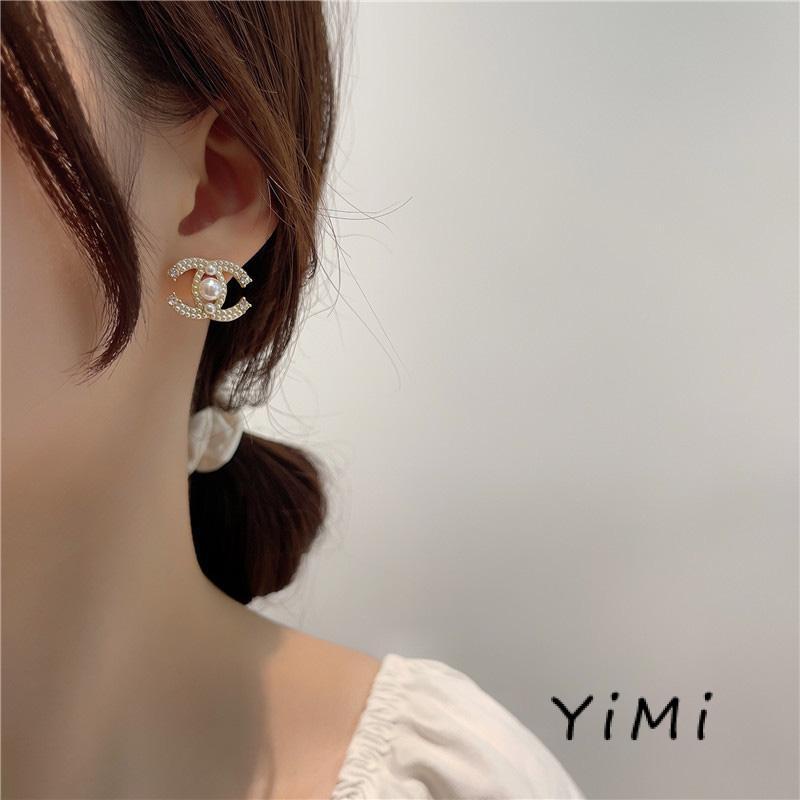 Bông Tai Đính Ngọc Trai Nhân Tạo Thời Trang Cho Nữ