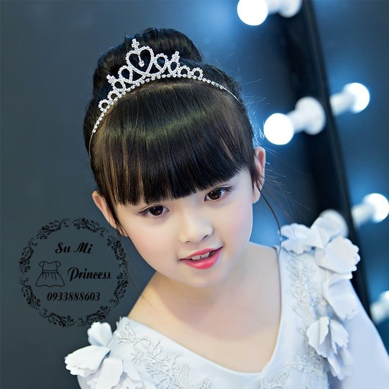 Vương miện đính đá cho bé - Cài tóc vương miện công chúa lấp lánh cho bé gái