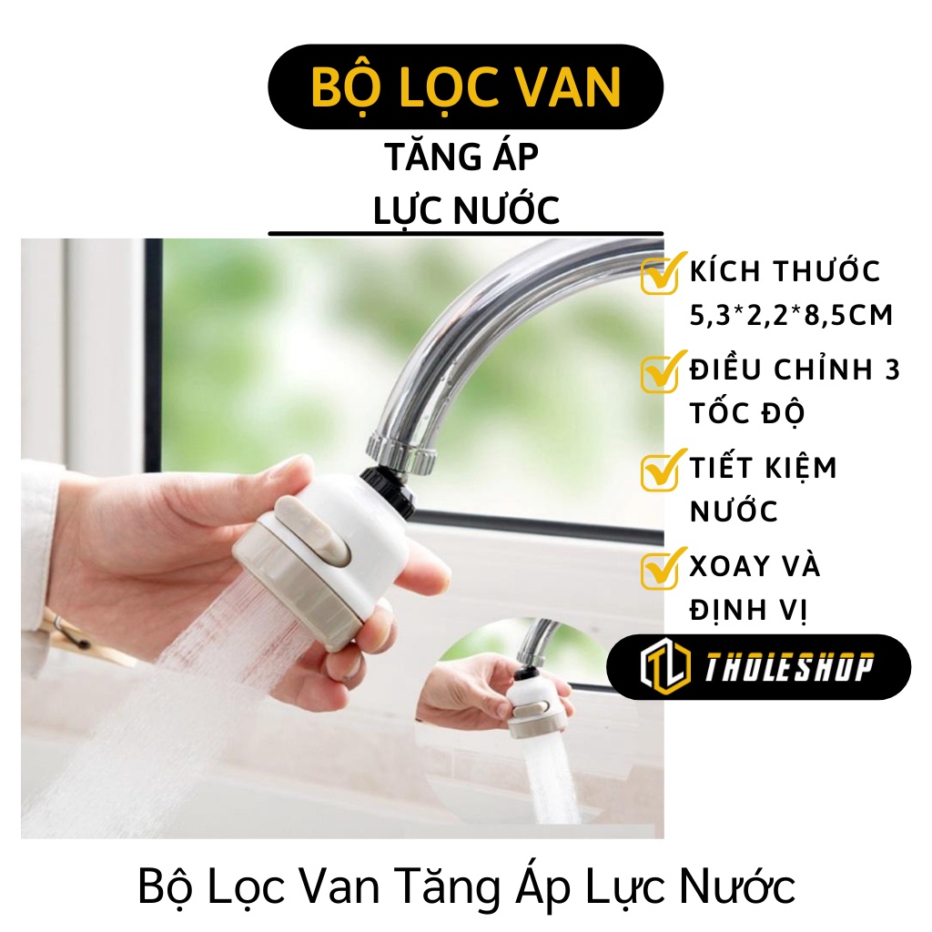 Đầu Lọc Nước - Bộ Lọc Van Nước Tại Vòi Tăng Áp Lực Nước, Điều Chỉnh 3 Tốc Độ 5708