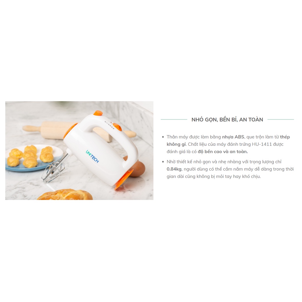 Máy đánh đánh trứng - kem chesee Unitech HU-1411