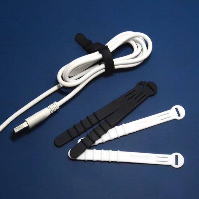 Dây Quấn Cáp Tai Nghe Bằng Silicone Màu Sắc Ngẫu Nhiên Chống Thất Lạc Tiện Dụng