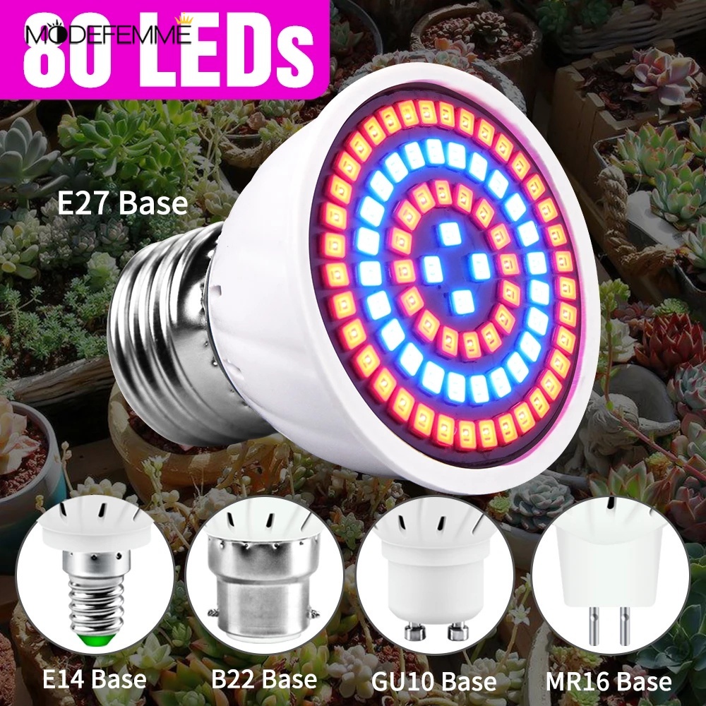 Đèn Led Trồng Cây E27 / E14 220v Uv